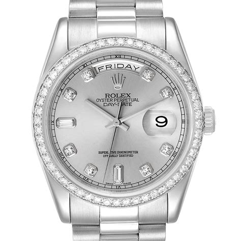 rolex president platinum men|rolex platinum president with diamonds.